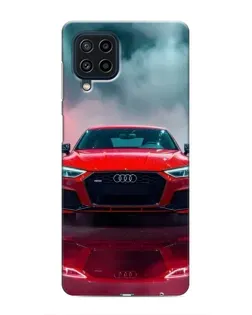 Чехол для Samsung Galaxy M32 с картинкой «Audi RS — красный стиль»
