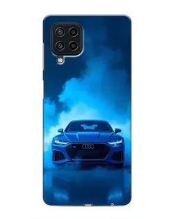 Чехол для Samsung Galaxy M32 с картинкой «Audi — голубая энергия»
