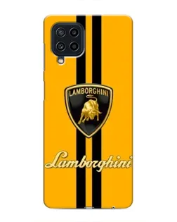 Чехол для Samsung Galaxy M32 с картинкой «Lamborghini Stripe желтый»