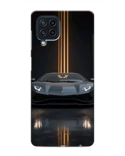 Чехол для Samsung Galaxy M32 с картинкой «Lamborghini золотые линии» Чехол для Samsung Galaxy M32 с картинкой «Lamborghini золотые линии»