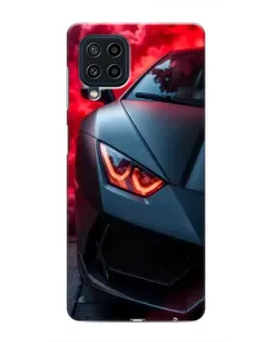 Чехол для Samsung Galaxy M32 с картинкой «Lamborghini красное сияние»