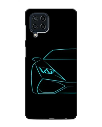 Чехол для Samsung Galaxy M32 с картинкой «Голубой силуэт Lamborghini» Чехол для Samsung Galaxy M32 с картинкой «Голубой силуэт Lamborghini»