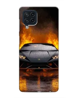 Чехол для Samsung Galaxy M32 с картинкой «Lamborghini в огне»
