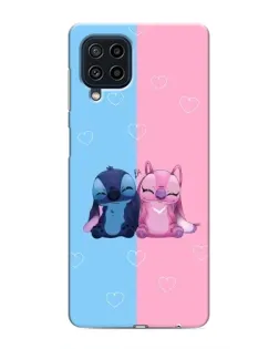 Чохол для Samsung Galaxy M32 з картинкою «Stitch та Angel Love»