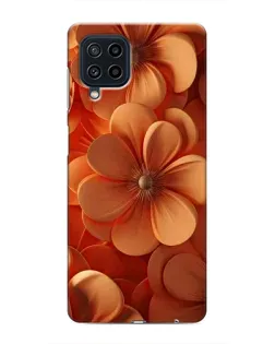 Чехол для Samsung Galaxy M32 с картинкой «Оранжевый макро цветок»