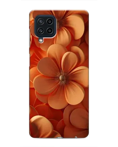Чехол для Samsung Galaxy M32 с картинкой «Оранжевый макро цветок»