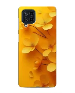 Чехол для Samsung Galaxy M32 с картинкой «Золотые лепестки»
