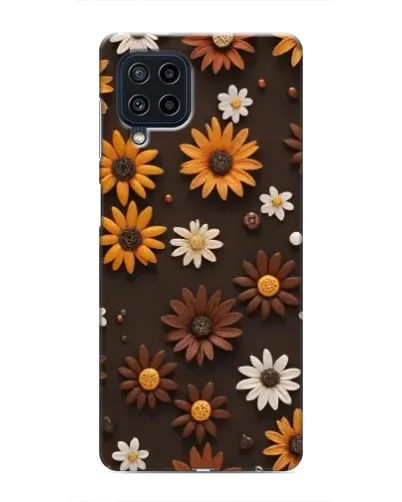Чехол для Samsung Galaxy M32 с картинкой «Узор из маленьких подсолнухов»
