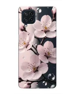 Чохол для Samsung Galaxy M32 з картинкою «Ніжня сакура та краплі»