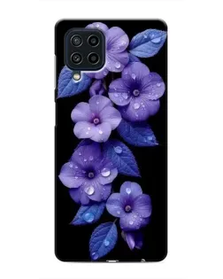 Чехол для Samsung Galaxy M32 с картинкой «Фиолетовые цветы с росою»