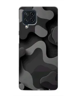 Чехол для Samsung Galaxy M32 с картинкой «Темный абстрактный камуфляж»