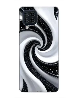 Чехол для Samsung Galaxy M32 с картинкой «Черно-белая спираль»