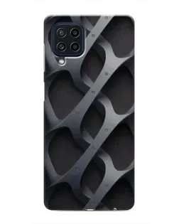 Чехол для Samsung Galaxy M32 с картинкой «Объемное серое плетение»