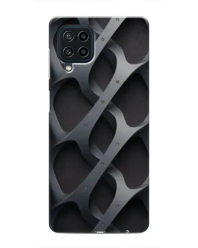 Чехол для Samsung Galaxy M32 с картинкой «Объемное серое плетение»