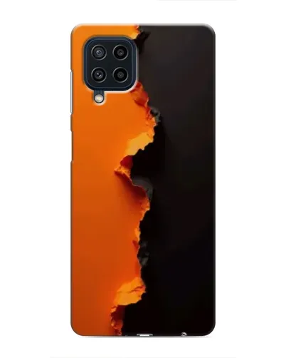 Чехол для Samsung Galaxy M32 с картинкой «Оранжевый разлом»