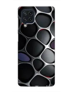 Чехол для Samsung Galaxy M32 с картинкой «Объемная темная решетка»