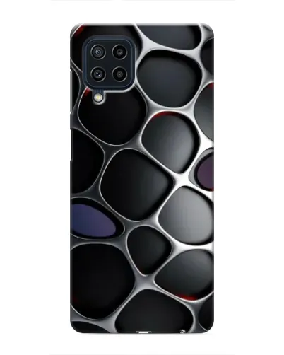 Чехол для Samsung Galaxy M32 с картинкой «Объемная темная решетка»