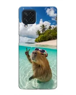 Чехол для Samsung Galaxy M32 с картинкой «Капибара на море» Чехол для Samsung Galaxy M32 с картинкой «Капибара на море»