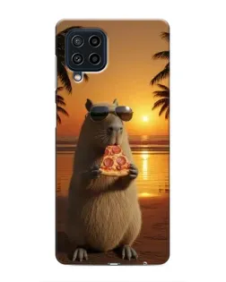 Чехол для Samsung Galaxy M32 с картинкой «Капибара с пиццей» Чехол для Samsung Galaxy M32 с картинкой «Капибара с пиццей»