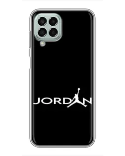 Чохол для Samsung Galaxy M33 (5G) (M336B) з картинкою «Jordan White Logo»