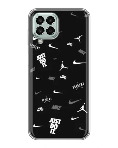 Чохол для Samsung Galaxy M33 (5G) (M336B) з картинкою «Nike Black Pattern» Чохол для Samsung Galaxy M33 (5G) (M336B) з картинкою «Nike Black Pattern»