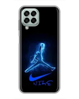 Чохол для Samsung Galaxy M33 (5G) (M336B) з картинкою «Jordan Neon Blue»