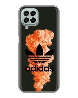 Чохол для Samsung Galaxy M33 (5G) (M336B) з картинкою «Помаранчевий дим Adidas»
