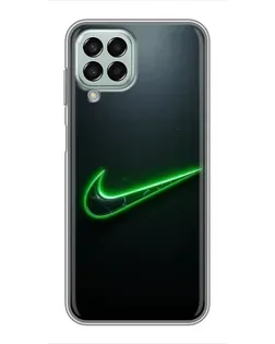 Чехол для Samsung Galaxy M33 (5G) (M336B) с картинкой «Неоновый контур Nike»