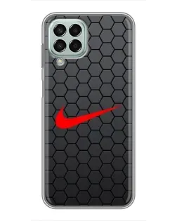 Чехол для Samsung Galaxy M33 (5G) (M336B) с картинкой «Nike — карбоновая сетка» Чехол для Samsung Galaxy M33 (5G) (M336B) с картинкой «Nike — карбоновая сетка»