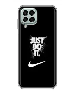 Чохол для Samsung Galaxy M33 (5G) (M336B) з картинкою «Текстовий принт Nike»
