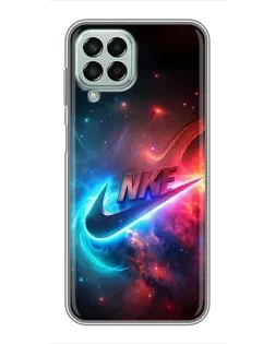Чохол для Samsung Galaxy M33 (5G) (M336B) з картинкою «Вогняний логотип Nike»