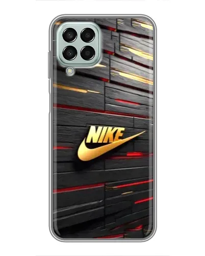 Чохол для Samsung Galaxy M33 (5G) (M336B) з картинкою «Золотий Nike на металі»