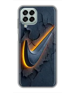 Чохол для Samsung Galaxy M33 (5G) (M336B) з картинкою «Об'ємний логотип Найк»