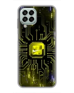 Чохол для Samsung Galaxy M33 (5G) (M336B) з картинкою «Nike — золота іскра»