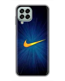 Чехол для Samsung Galaxy M33 (5G) (M336B) с картинкой «Синий пульс Nike»