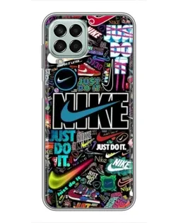Чехол для Samsung Galaxy M33 (5G) (M336B) с картинкой «Яркий коллаж Nike»