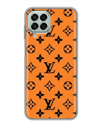 Чохол для Samsung Galaxy M33 (5G) (M336B) з картинкою «Помаранчевий стиль LV»