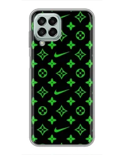 Чохол для Samsung Galaxy M33 (5G) (M336B) з картинкою «Неоновий принт LV»