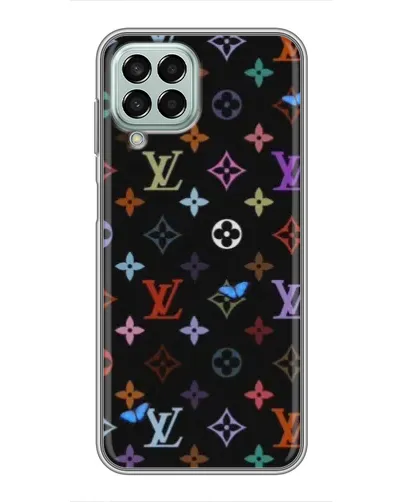 Чохол для Samsung Galaxy M33 (5G) (M336B) з картинкою «Кольорова монограма LV»