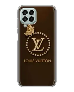 Чохол для Samsung Galaxy M33 (5G) (M336B) з картинкою «LV — золота печатка»