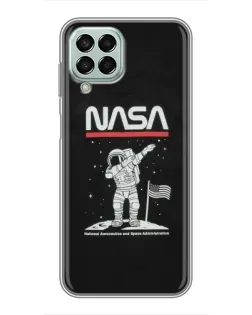 Чохол для Samsung Galaxy M33 (5G) (M336B) з картинкою «NASA — крокуємо по Місяцю»
