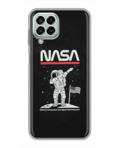 Чохол для Samsung Galaxy M33 (5G) (M336B) з картинкою «NASA — крокуємо по Місяцю»