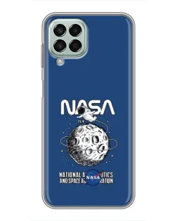 Чохол для Samsung Galaxy M33 (5G) (M336B) з картинкою «NASA — місячна місія»