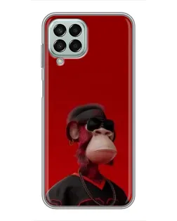 Чехол для Samsung Galaxy M33 (5G) (M336B) с картинкой «Bored Ape в красном» Чехол для Samsung Galaxy M33 (5G) (M336B) с картинкой «Bored Ape в красном»