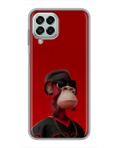 Чохол для Samsung Galaxy M33 (5G) (M336B) з картинкою «Bored Ape в червоному»