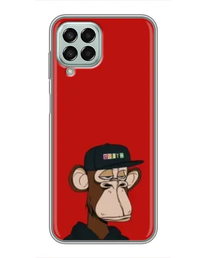 Чохол для Samsung Galaxy M33 (5G) (M336B) з картинкою «Bored Ape — червоний фон»