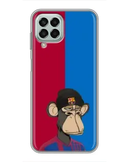 Чохол для Samsung Galaxy M33 (5G) (M336B) з картинкою «Bored Ape — фанат Барси»