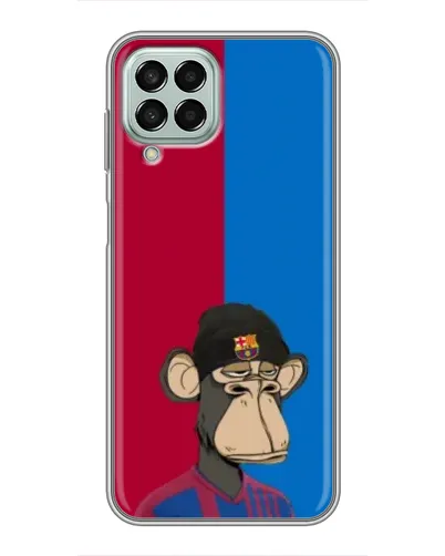 Чохол для Samsung Galaxy M33 (5G) (M336B) з картинкою «Bored Ape — фанат Барси»