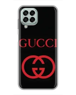 Чохол для Samsung Galaxy M33 (5G) (M336B) з картинкою «Gucci — червоний логотип»