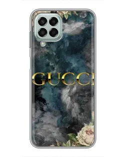 Чохол для Samsung Galaxy M33 (5G) (M336B) з картинкою «Абстрактні квіти Gucci»